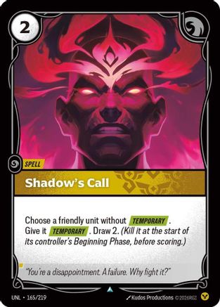 Shadow's Call (UNL-165) (Foil)