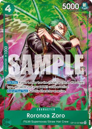 Roronoa Zoro (OP13-037) (OP13-037) (Foil)