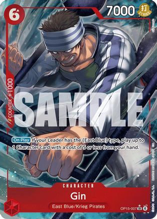 Gin (Alternate Art) (OP15-007) (Foil)