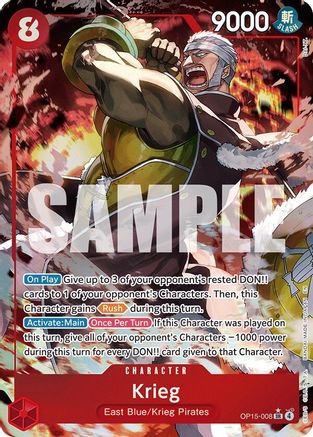Krieg (OP15-008) (Alternate Art) (OP15-008) (Foil)