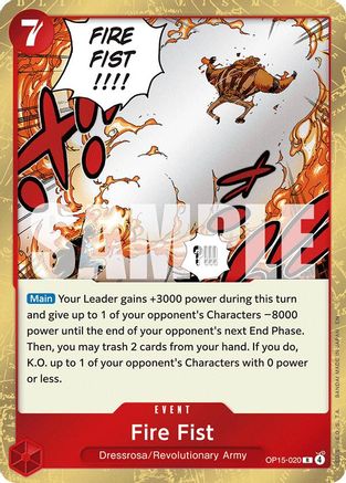 Fire Fist (OP15-020) (Foil)