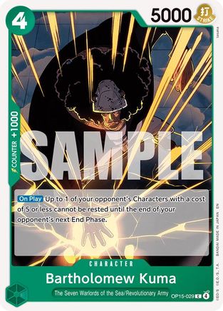 Bartholomew Kuma (OP15-029) (OP15-029)