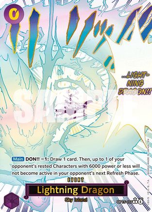 Lightning Dragon (Alternate Art) (OP15-077) (Foil)
