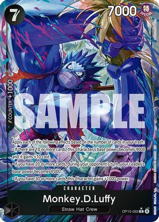 Monkey.D.Luffy (OP15-092) (Alternate Art) (OP15-092) (Foil)