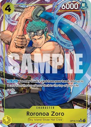 Roronoa Zoro (OP15-113) (Alternate Art) (OP15-113) (Foil)