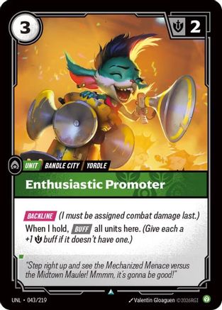 Enthusiastic Promoter (UNL-043)