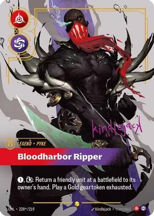 Pyke - Bloodharbor Ripper (Signature) (UNL-228*) (Foil)