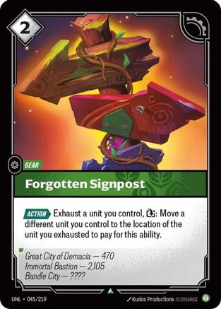 Forgotten Signpost (UNL-045) (Foil)