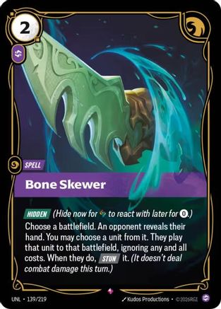 Bone Skewer (UNL-139) (Foil)