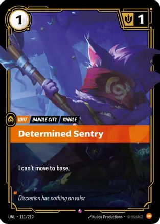 Determined Sentry (UNL-111) (Foil)