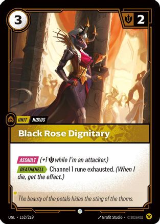 Black Rose Dignitary (UNL-152) (Foil)