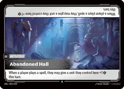 Abandoned Hall (UNL-205) (Foil)