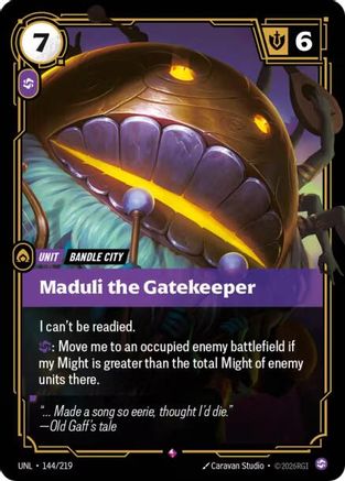 Maduli the Gatekeeper (UNL-144) (Foil)