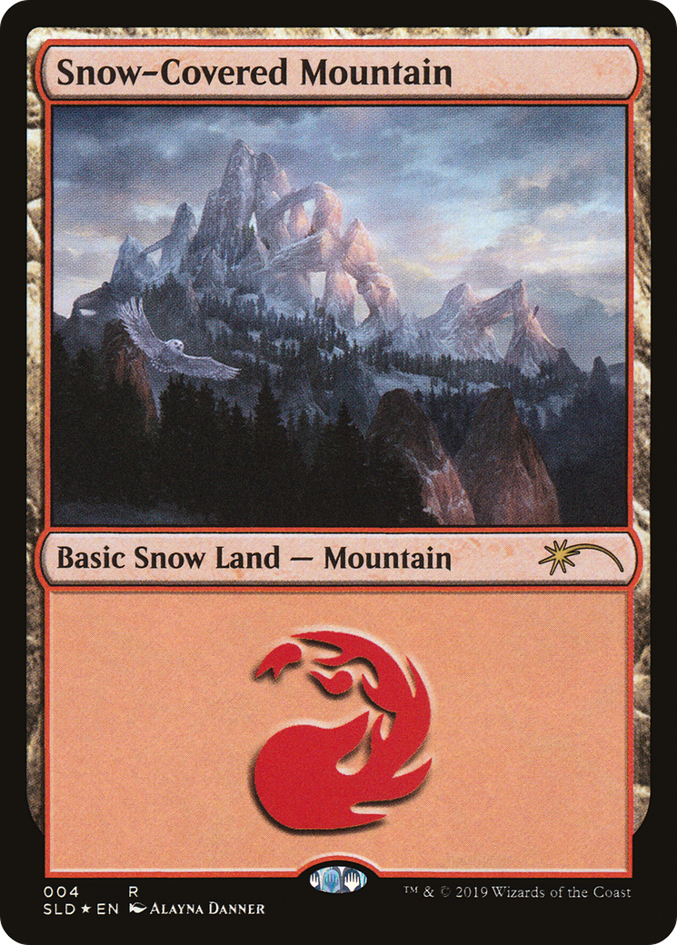 Snow-Covered Mountain (SLD-004) (Foil)