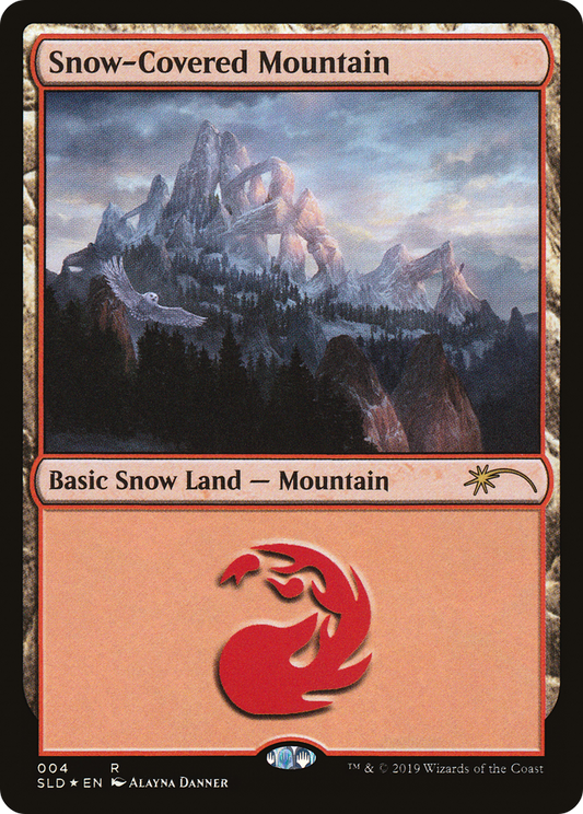 Snow-Covered Mountain (SLD-004) (Foil)