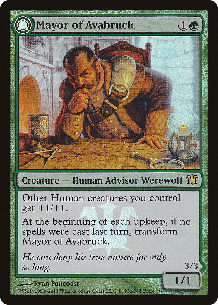 Mayor of Avabruck // Howlpack Alpha (PRE-193★) (Foil)