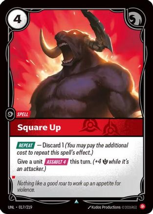 Square Up (UNL-017) (Foil)