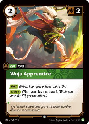 Wuju Apprentice (UNL-040)