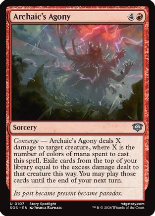 Archaic's Agony (SOS-107) (Foil)