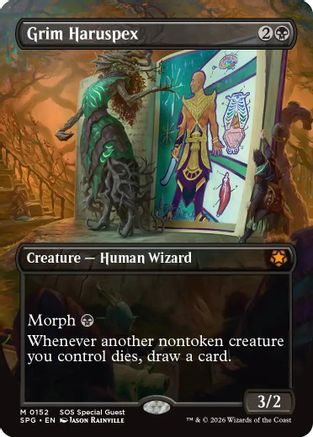 Grim Haruspex (Borderless) (SPG-152) (Foil)