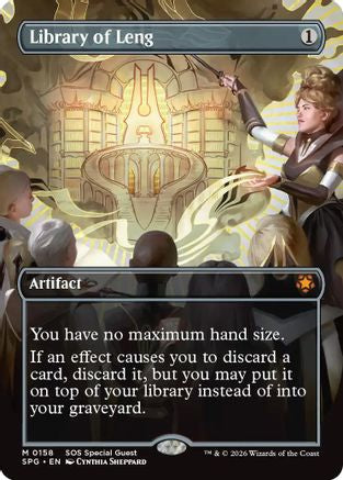 Library of Leng (Borderless) (SPG-158) (Foil)