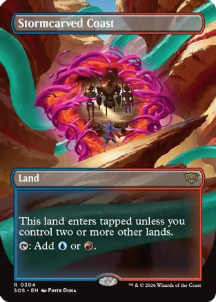 Stormcarved Coast (Borderless) (SOS-304) (Foil)