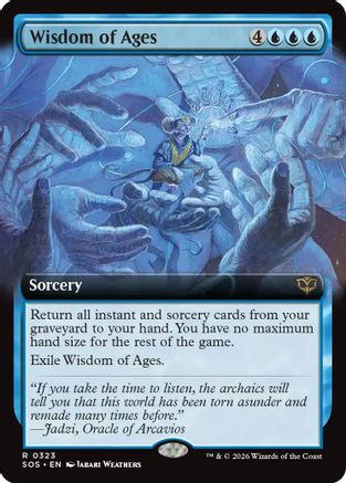 Wisdom of Ages (Extended Art) (SOS-323) (Foil)