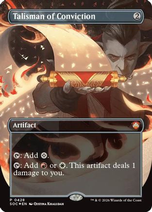 Talisman of Conviction (Borderless) (SOC-428) (Foil)