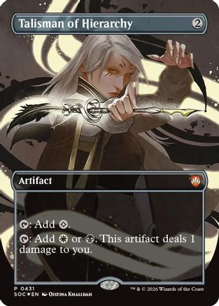 Talisman of Hierarchy (Borderless) (SOC-431) (Foil)