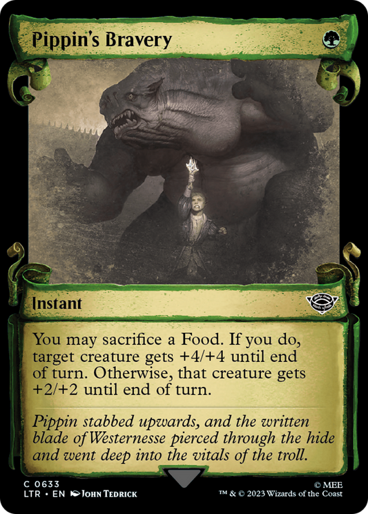 Pippin's Bravery (LTR-633) (Showcase) (Scroll) (Foil)