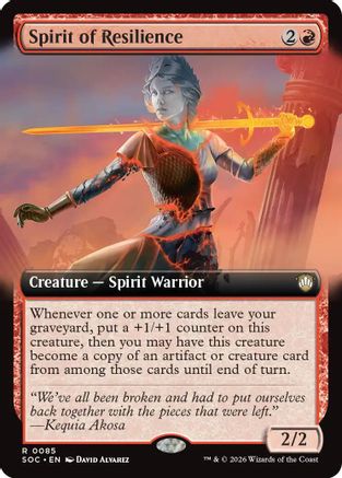 Spirit of Resilience (Extended Art) (SOC-085)
