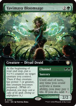 Yavimaya Bloomsage (Extended Art) (SOC-092)