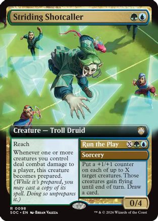 Striding Shotcaller (Extended Art) (SOC-098)