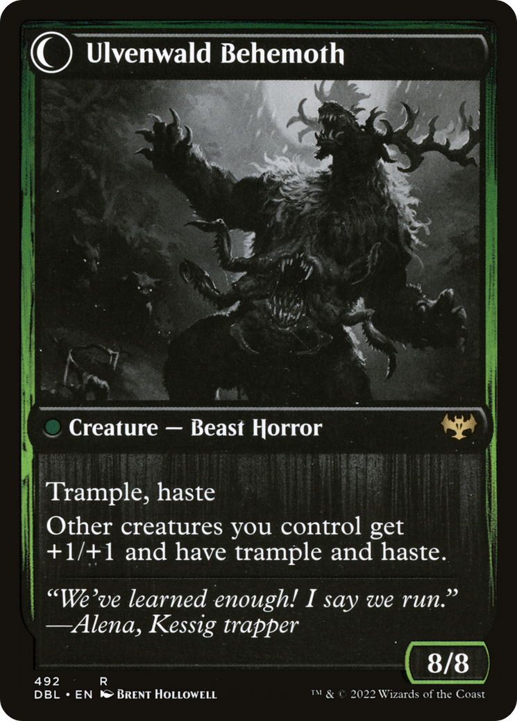 Ulvenwald Oddity // Ulvenwald Behemoth (DBL-492) (Foil)
