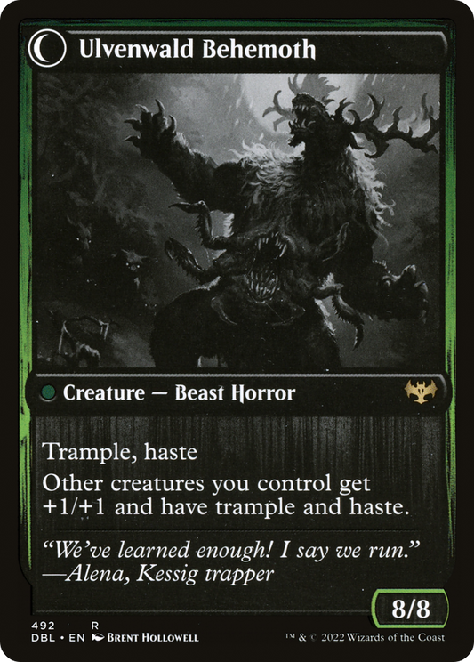 Ulvenwald Oddity // Ulvenwald Behemoth (DBL-492) (Foil)