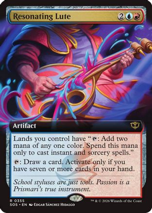 Resonating Lute (Extended Art) (SOS-355) (Foil)