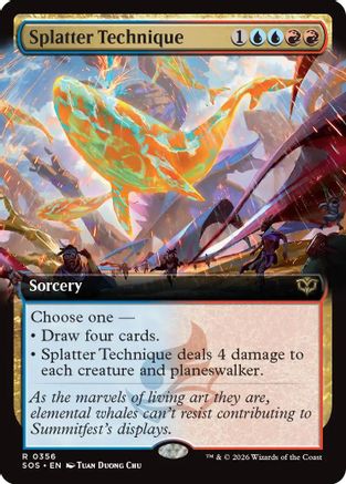 Splatter Technique (Extended Art) (SOS-356) (Foil)
