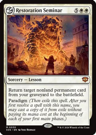 Restoration Seminar (SOS-030) (Foil)