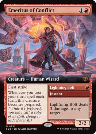 Emeritus of Conflict (Extended Art) (SOS-332) (Foil)