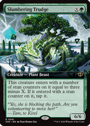 Slumbering Trudge (Extended Art) (SOS-341) (Foil)