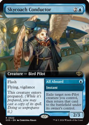 Skycoach Conductor (Extended Art) (SOS-322) (Foil)
