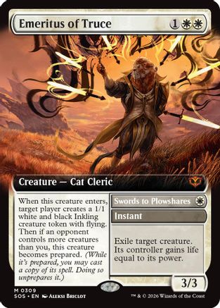 Emeritus of Truce (Extended Art) (SOS-309) (Foil)