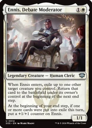 Ennis, Debate Moderator (SOS-014) (Foil)