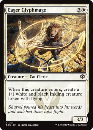 Eager Glyphmage (SOS-011) (Foil)