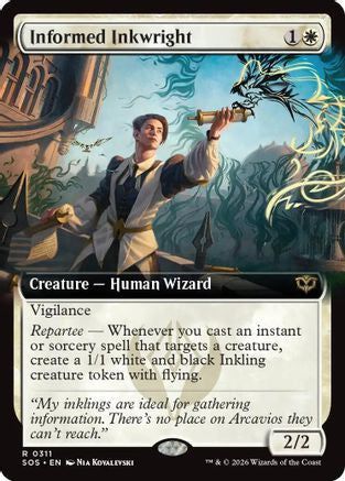 Informed Inkwright (Extended Art) (SOS-311) (Foil)