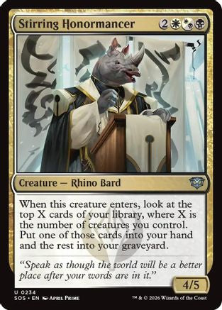 Stirring Honormancer (SOS-234) (Foil)