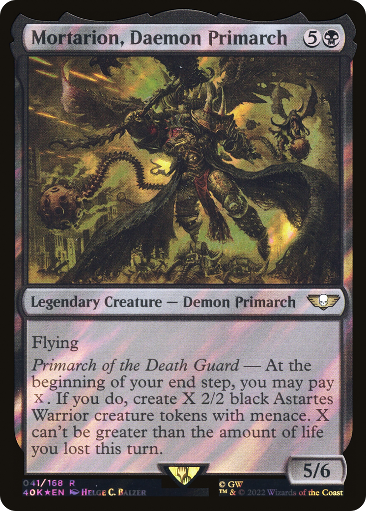 Mortarion, Daemon Primarch (40K-41★) (Surge Foil)