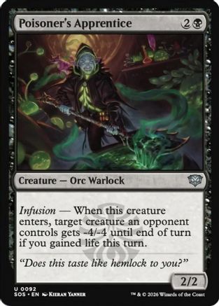 Poisoner's Apprentice (SOS-092) (Foil)