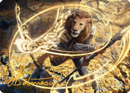 Eager Glyphmage Art Card (Gold-Stamped Signature) (ASSOS-003)