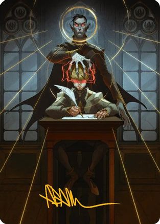 Vampiric Tutor Art Card (Gold-Stamped Signature) (ASSOS-045)